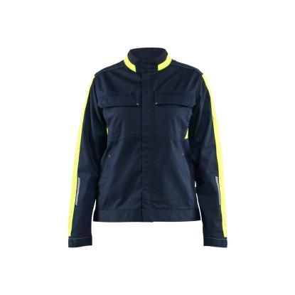 Blåkläder 4443 dame industrijakke stretch, mørk marineblå/hi-vis gul