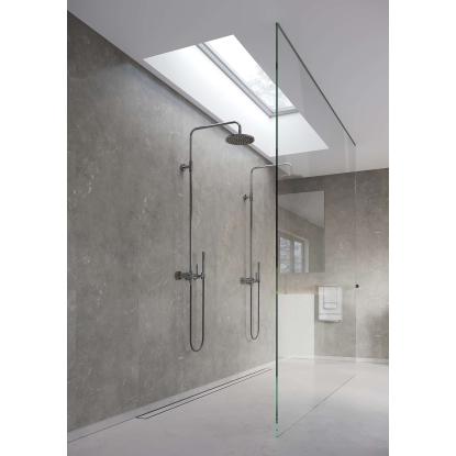 Fibo Stone vådrumspanel, 10 x 600 x 2400 mm, grey marble silk