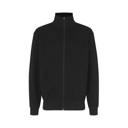 ID 0622 sweat cardigan, sort