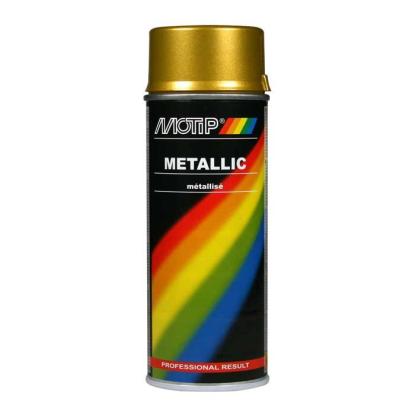 Motip metallic effekt lak spray, 400 ml - guld