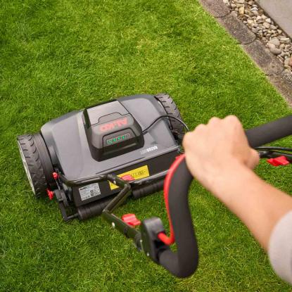 AL-KO Razor Cut 38.6 Li HM Comfort cylinderklipper med 4 Ah/2 Ah, 18 V/36 V batteri, 300 m²