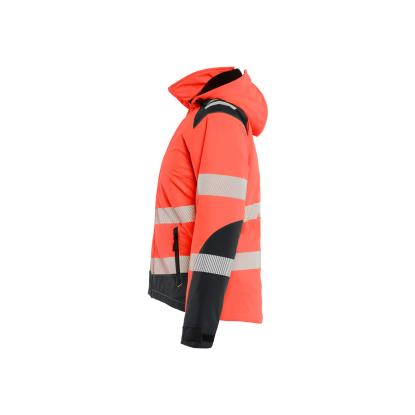 Blåkläder 4401 dame high vis letforet vinter softshelljakke, hi-vis rød/sort
