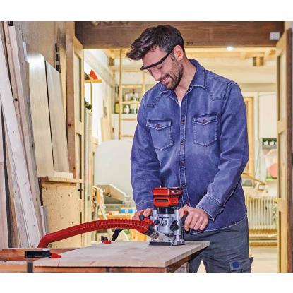 Einhell TP-RO 18 Set Li BL overfræser, 35/45 mm, 18V, uden batteri og lader