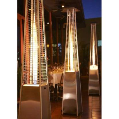 Densol Lux plus gas terrassevarmer, large, sølv - 13 kW
