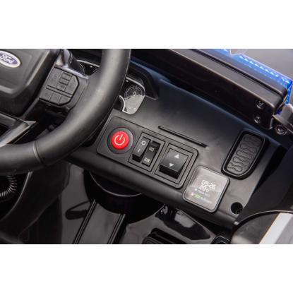 Ford Ranger Wildtrack 707 politibil med blink til børn, 2 x 12V