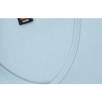 ID 0506 Interlock T-shirt med v-hals, dame, lys blå