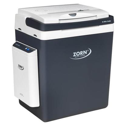ZORN elektrisk køleboks, 12/230V inklusiv batteri, 20,8 Ah, 30 liter