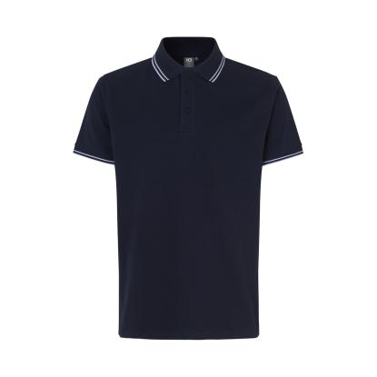 ID 0522 Kontrast poloshirt med stretch, navy