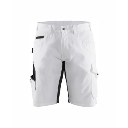 Blåkläder 1094 shorts med stretch, hvid/mørk grå