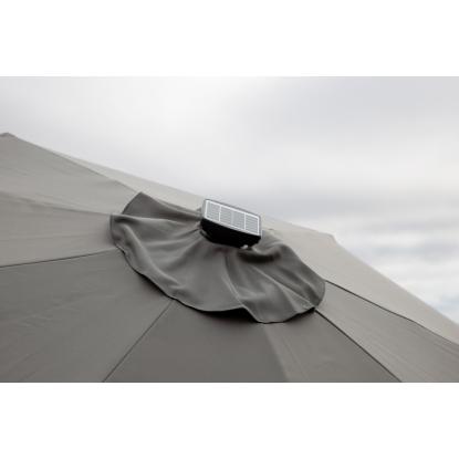 Venture Design Sabal parasol med LED, grå, Ø270 cm