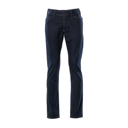 MASCOT FRONTLINE Manhatten Jeans, vasket mørkeblå denim