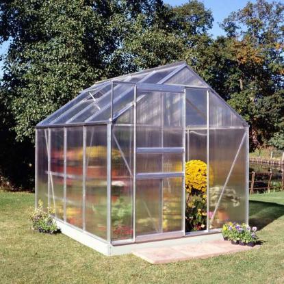 Halls Popular drivhus 5,0 m², alu, 4 mm poly