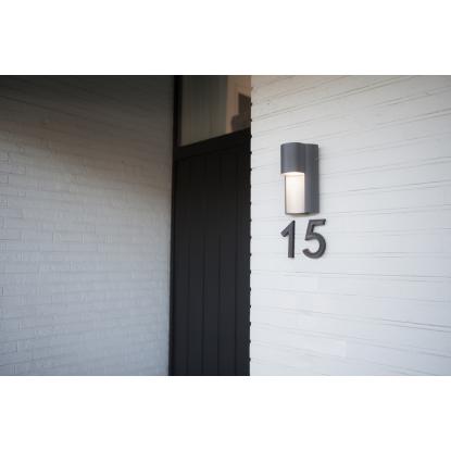 LUTEC URBAN udendørs væglampe, H22 cm, GU10, IP54, mørk grå