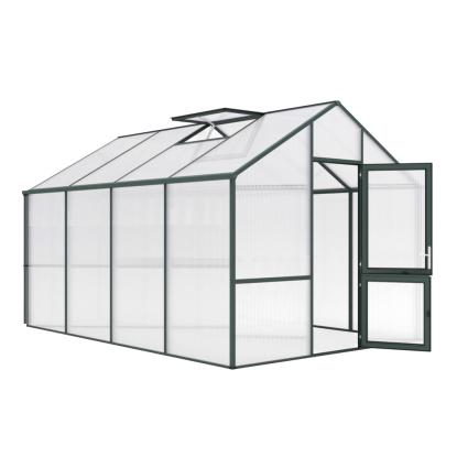 KGT Dahlie IV drivhus, grangrøn, 12,74 m²