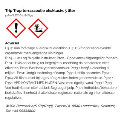 Trip Trap terrasseolie eksklusiv, sort - 5 liter