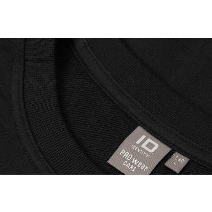 ID PRO Wear CARE 0380 sweatshirt, ubørstet, sort