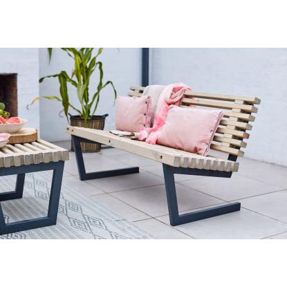 PLUS Siesta sofa/bænk, drivtømmerfarve/nåletræ, 138 cm