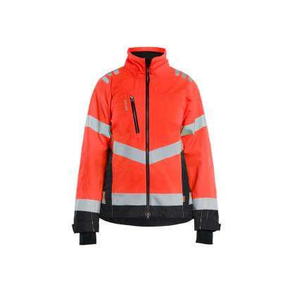 Blåkläder 4761 dame high vis skaljakke, hi-vis rød/sort