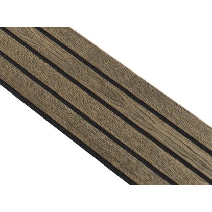 I-Wood Basic 4-lamel akustikpanel, sort olieret, sort filt og lys kerne, egefiner, 16 x 300 mm 