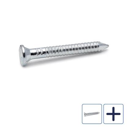 FAST beslagssøm med fladt forsænket hoved, elforzinket, 4,0 mm