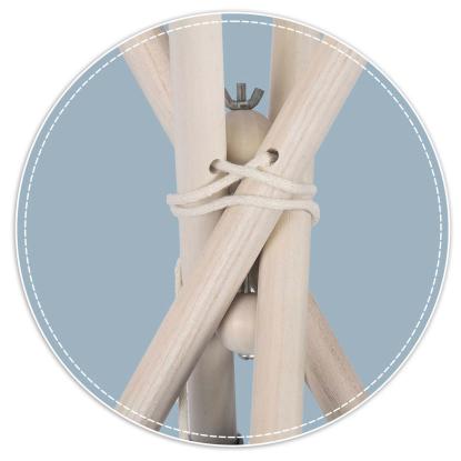 Tipi telt stabilisator, træ
