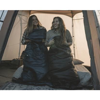 easy camp Starling Square sovepose, 10°C, sort, 75 x 190 cm