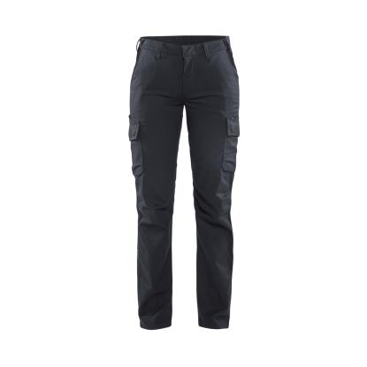 Blåkläder 7144 dame industri buks stretch, mellemgrå/sort