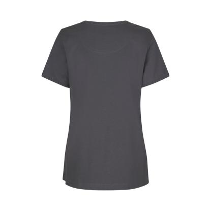 ID PRO Wear CARE 0373 T-shirt med v-hals, dame, silver grey