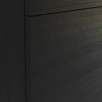 Scanbad Multo højskab med venstrehængt låge, 40 x 175 cm, sort struktur