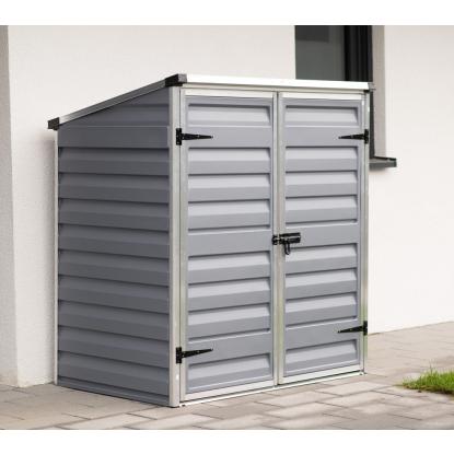 Canopia by Palram Voyager renovationsskjul, polycarbonat/aluminium, mørkegrå, 146,5 x 139 x 90 cm