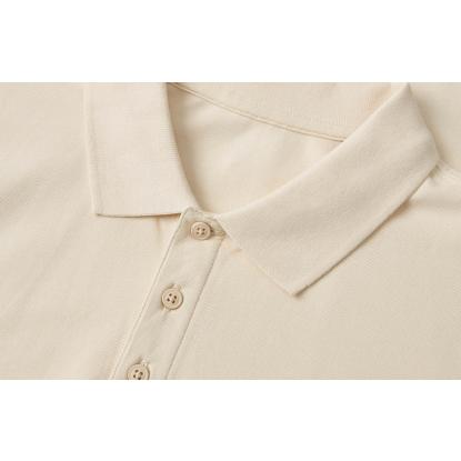 ID 0586 poloshirt, økologisk, off-white