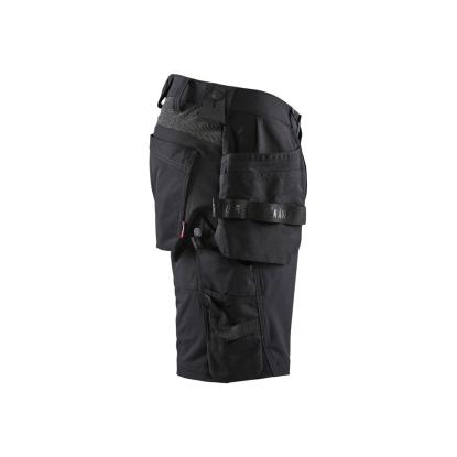 Blåkläder 1520 håndværker shorts 4-vejs stretch, sort/mørk grå