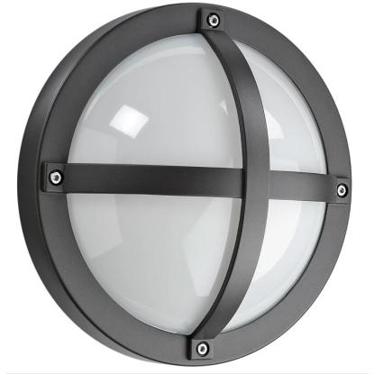 SG Armaturen Solo 1100 LED væglampe med sensor, Ø27 cm, IP65, grafitgrå