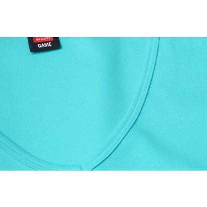 ID 0506 Interlock T-shirt med v-hals, dame, mint