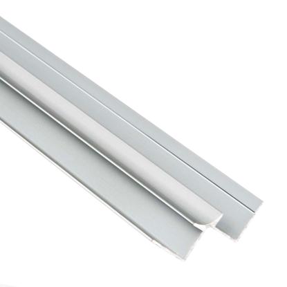 Fibo indvendig hjørneprofil, buet, alu, 90°, 3000 mm