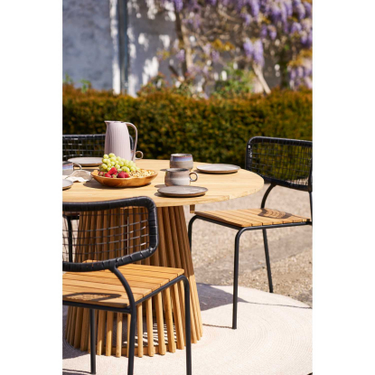 Lorca havebord, teak, Ø120 cm