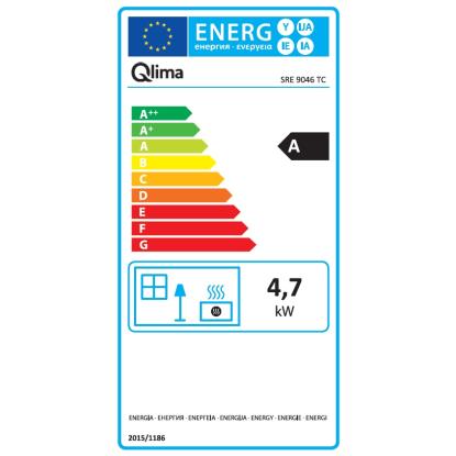 Qlima SRE 9046 TC laserkamin, op til 76 m² - A