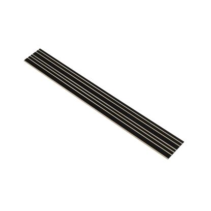 I-Wood Medio+ Mixed akustikpanel, sortmalet, beige filt og sort kerne, egefiner, 17 x 300 mm