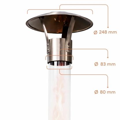 Gardenflare gnistfanger til Klassisk ildrør (80 mm rør)