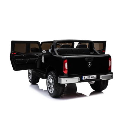Mercedes X-Class elbil, 4 x 12V, sort