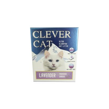 Clever Cat kattegrus, lavendel - 10 Liter