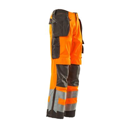 MASCOT SAFE SUPREME Wigan arbejdsbukser med hængelommer, hi-vis orange/mørk antracit