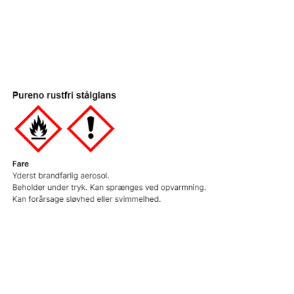 Pureno rustfri stålglans CL-117 - 500 ml