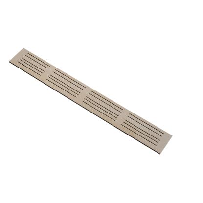 I-Wood Medio+ Mixed akustikpanel, hvid olieret, sort filt og lys kerne, egefiner, 16 x 300 mm