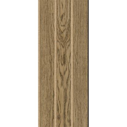 I-Wood Medio+ 3-lamel akustikpanel, mørkebrun olieret, brun filt og sort kerne, egefiner, 17 x 300 mm