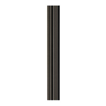 I-Wood Basic Mixed akustikpanel, sortmalet, beige filt og sort kerne, egefiner, 17 x 300 mm 