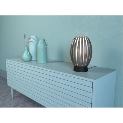 Herstal Tentacle M bordlampe, Ø21 cm, H34 cm, E27, sort/røgfarvet