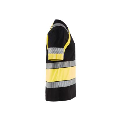 Blåkläder 3421 high vis t-shirt, sort/hi-vis gul
