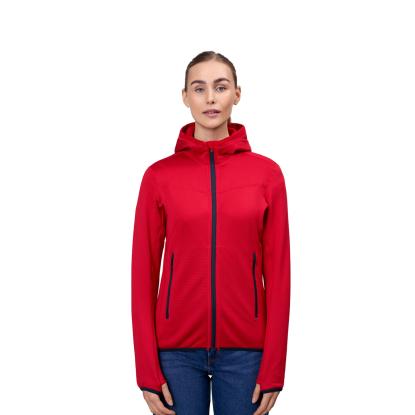 ID 0841 cardigan med stretch, komfort, dame, rød