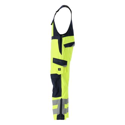 MASCOT MULTISAFE Davos overall med knælommer, hi-vis gul/mørk marine